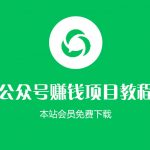 （1152期）【公众号赚钱项目008】无本-公众号矩阵