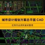 CAD总平面方案图纸合集建筑资料生态商务特色 超全城市设计规划