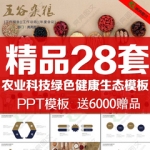 ppt模板农业生产丰收招商引资蔬菜水果粮食农产品宣传工作汇报