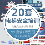 儿童小学生电梯安全知识培训课件幼儿园乘坐电梯安全教育PPT模板