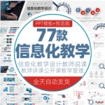 教育PPT模板示范教师说课讲课公开课网络信息化教学设计讲座课件