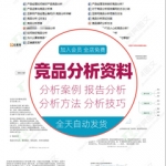 竞品分析产品报告案例企业市场同行营销调研管理行业方案资料ppt
