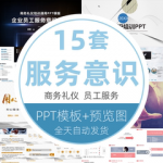 企业员工服务意识培训课件提升公司酒店用心服务态度礼仪PPT模板