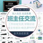 学校班主任经验交流PPT模板老师带班培训课件教师学期总结报告ppt