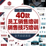 员工销售技巧培训ppt模板市场分析管理团队建设营销业绩策划方案
