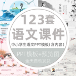 中小学生古文唐诗宋词童话寓言故事语文课件教学说课动态PPT模板